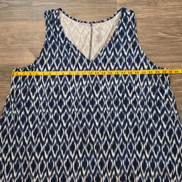 St Johns Bay Ikat Dress Sleeveless Stretch Summer Plus Womens 3X - Picture 4 of 5